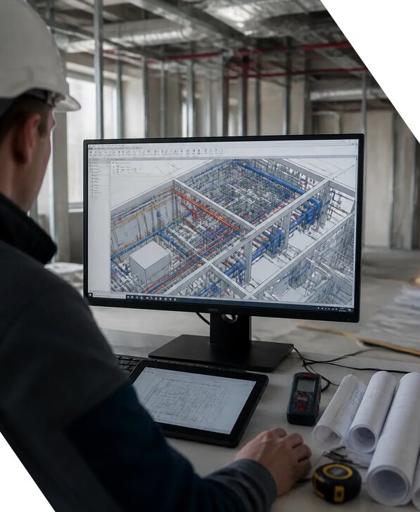Создание BIM модели инженерных сетей для объектов в Назарове